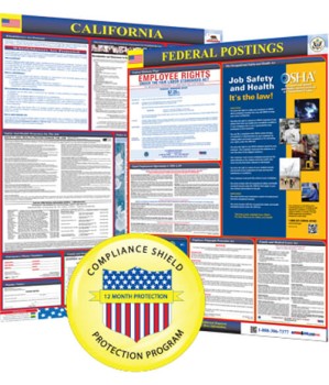 California State and Federal Poster + 1 Year Replacement Posters