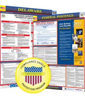 Delaware State and Federal Poster + 1 Year Replacement Posters