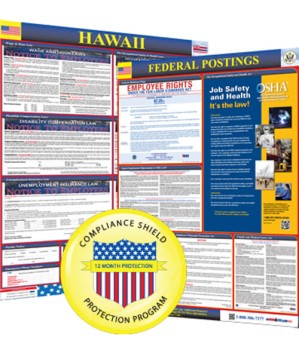 Hawaii State and Federal Poster + 1 Year Replacement Posters