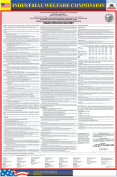 IWC No 9. Poster Transportation Industry