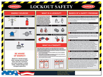 Lockout/Tagout Safety Poster