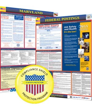 Maryland State and Federal Poster + 1 Year Replacement Posters