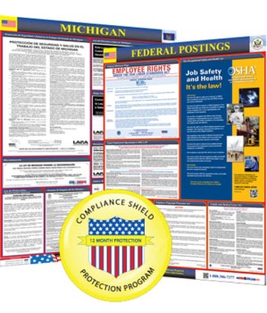 Michigan State and Federal Poster + 1 Year Replacement Posters