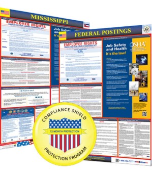 Mississippi State and Federal Poster + 1 Year Replacement Posters