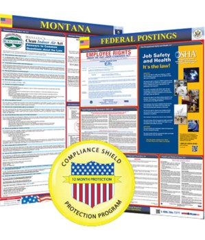 Montana State and Federal Poster + 1 Year Replacement Posters