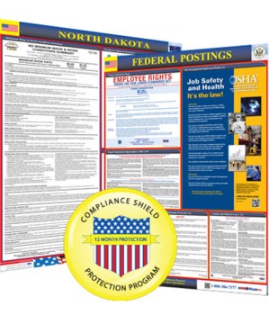 North Dakota State and Federal Poster + 1 Year Replacement Posters