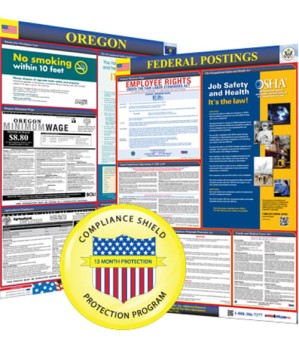 Oregon State and Federal Poster + 1 Year Replacement Posters