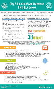 City of San Francisco Paid Sick Leave Ordinance Official Poster