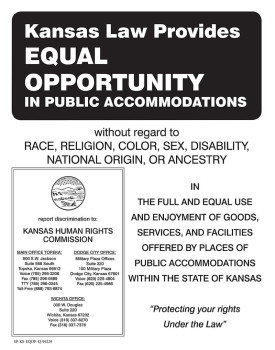 Kansas Equal Opportunity in Public Accommodations Poster
