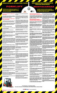 Mandatory California Forklift Poster